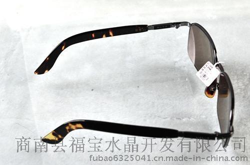 福宝天然水晶玳瑁男士眼镜